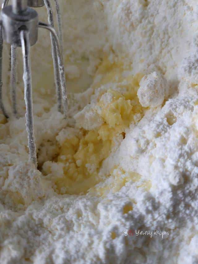 icing sugar and butter.