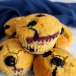 Orange blueberry muffins.
