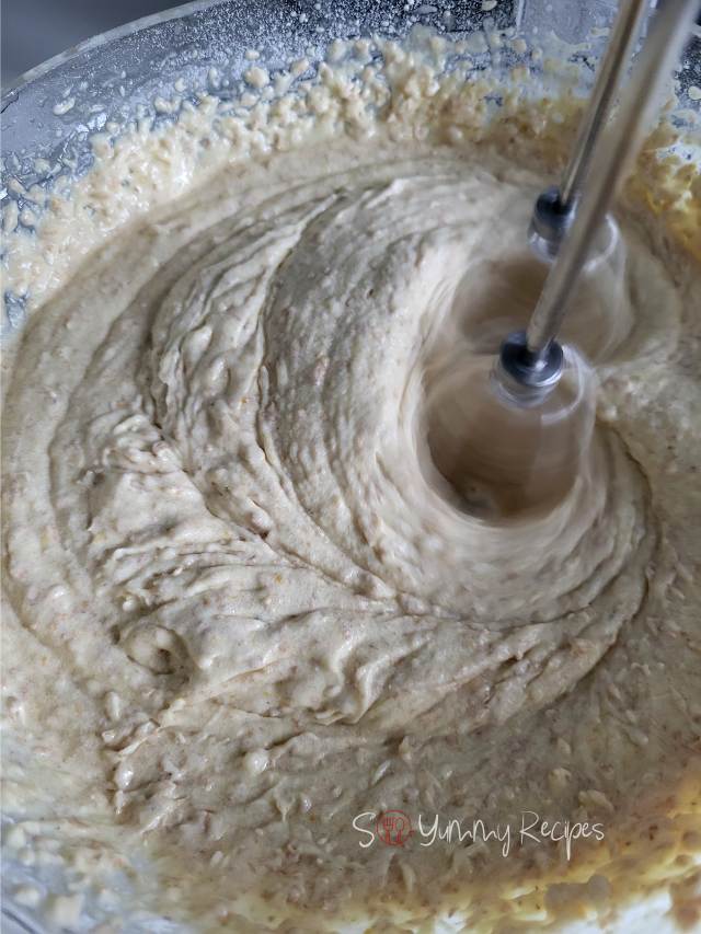 Muffin batter.
