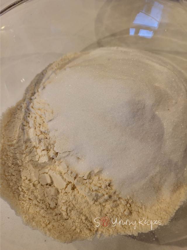 dry ingredients for muffins.