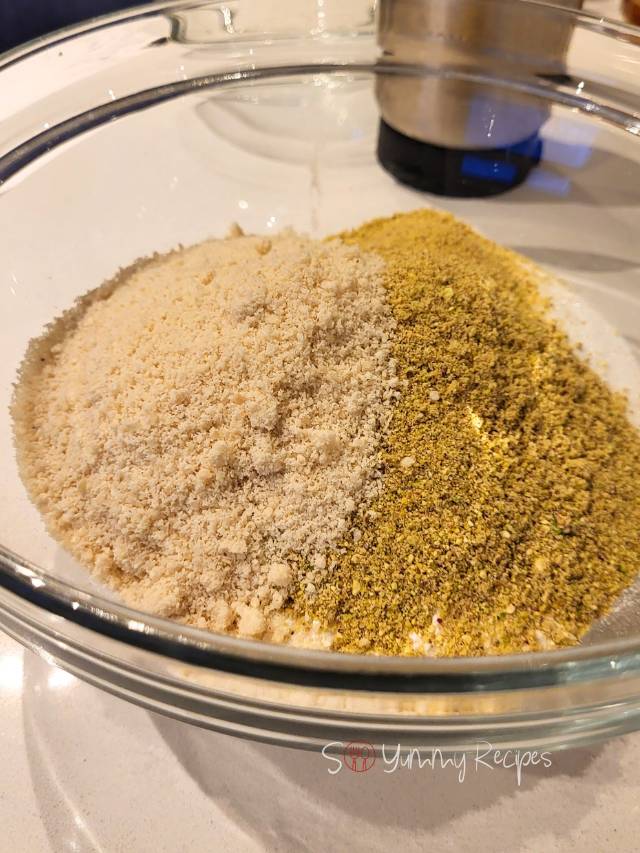 dry ingredients for muffins.
