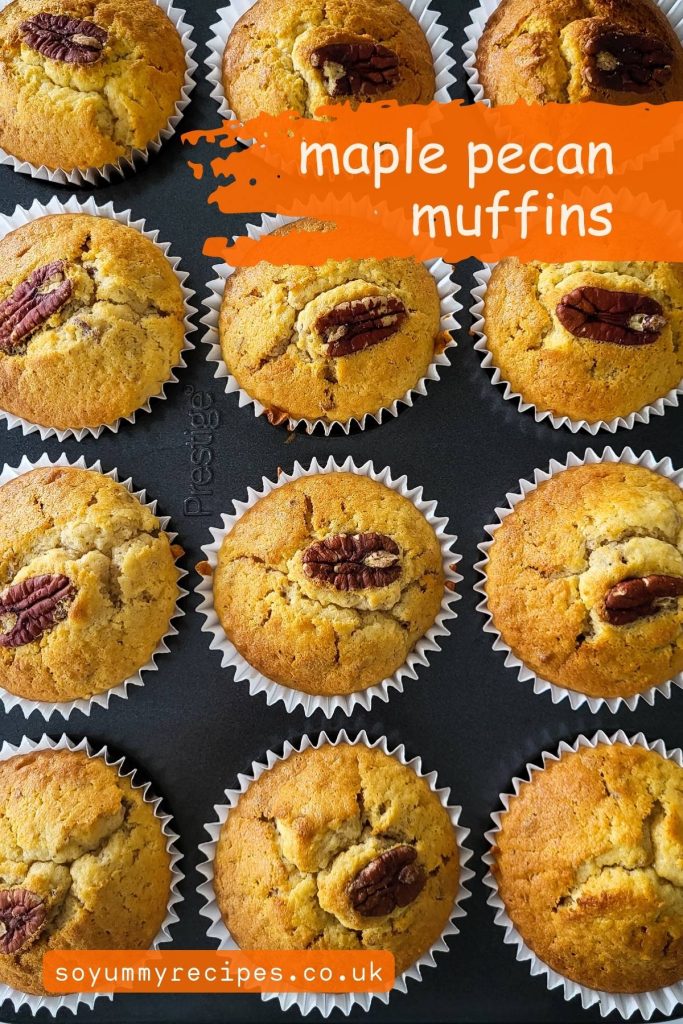 Muffins on the muffin tin.