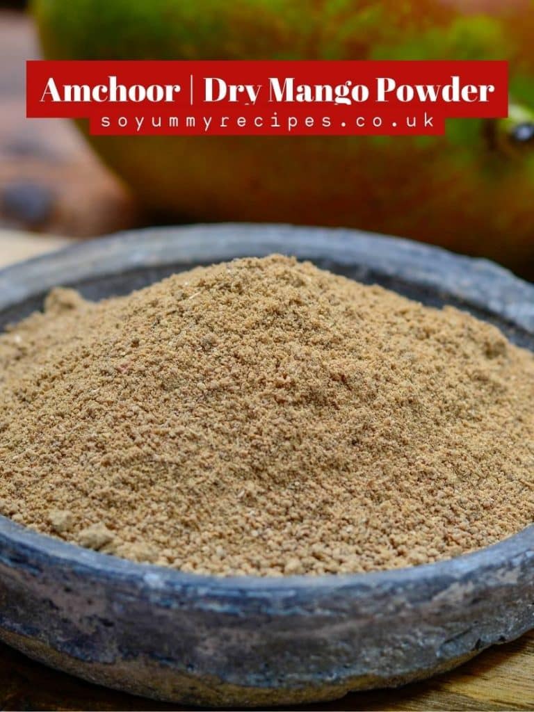 Dry mango powder.