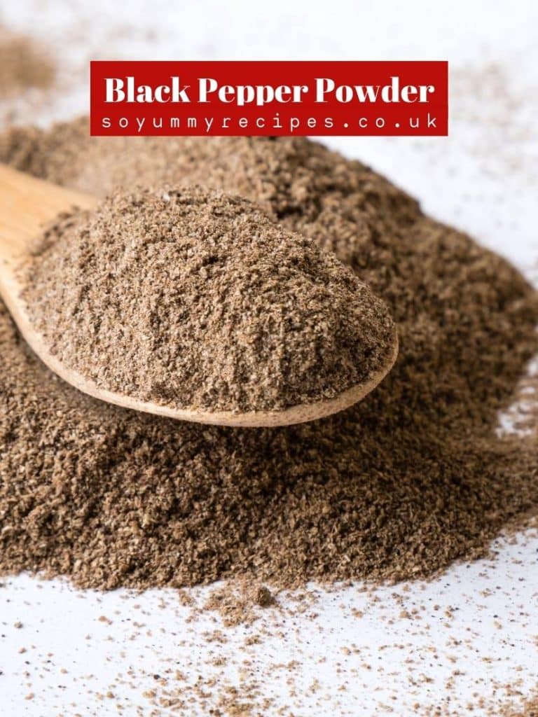 ground black pepper.