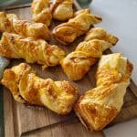 Puff pastry cheese straws.