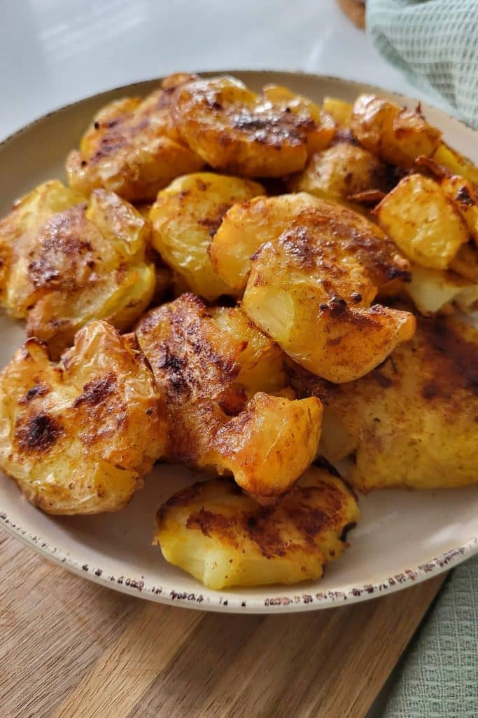Smashed potatoes.