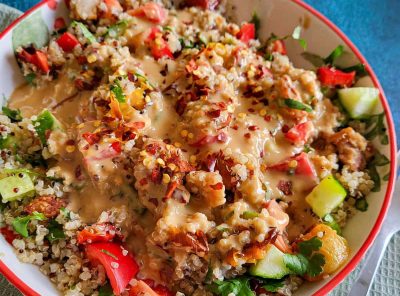 A Delicious Roasted Tomato Quinoa Salad