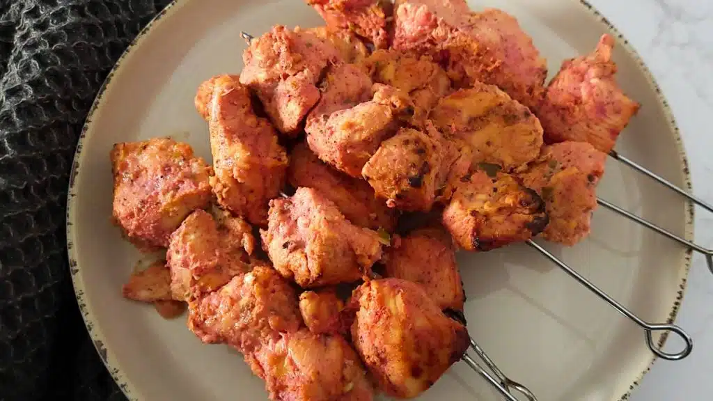 Air fried tandoori chicken.