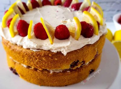 Fresh Lemon Raspberry Cake With Cream Cheese Frosting (The Only Recipe You'll Need This Summer)