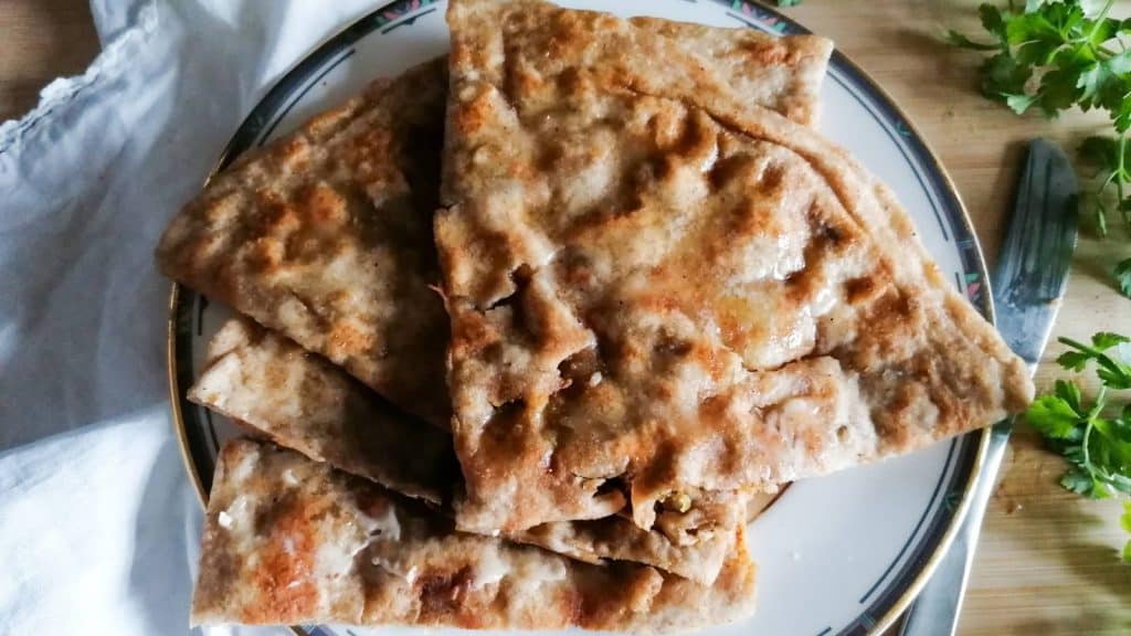 Aloo paratha.