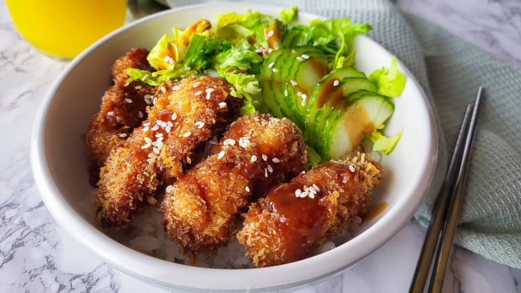 Chicken katsu bowl.