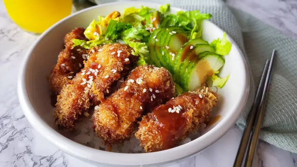 Chicken katsu bowl.