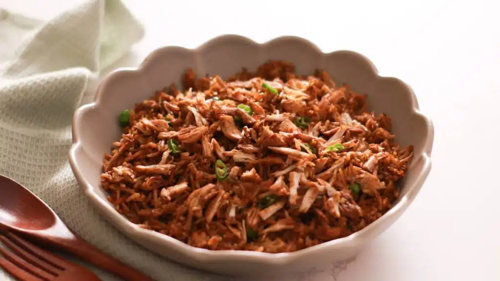 Chicken fried rice.
