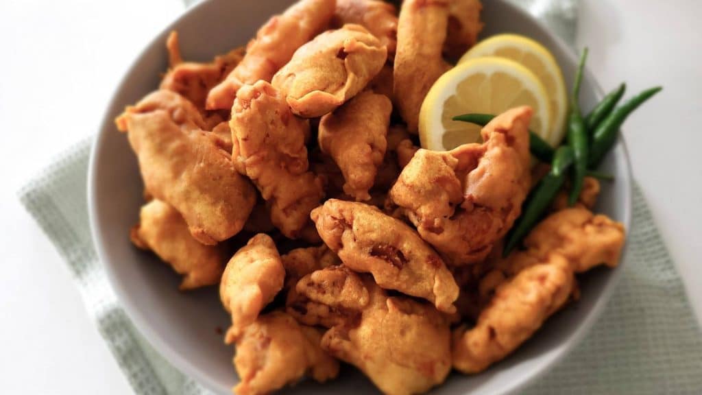 Chicken pakora.