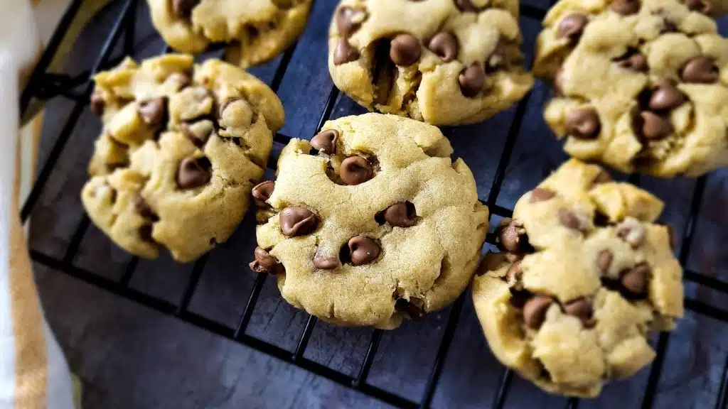 Chocolate chip cookies with no butter.