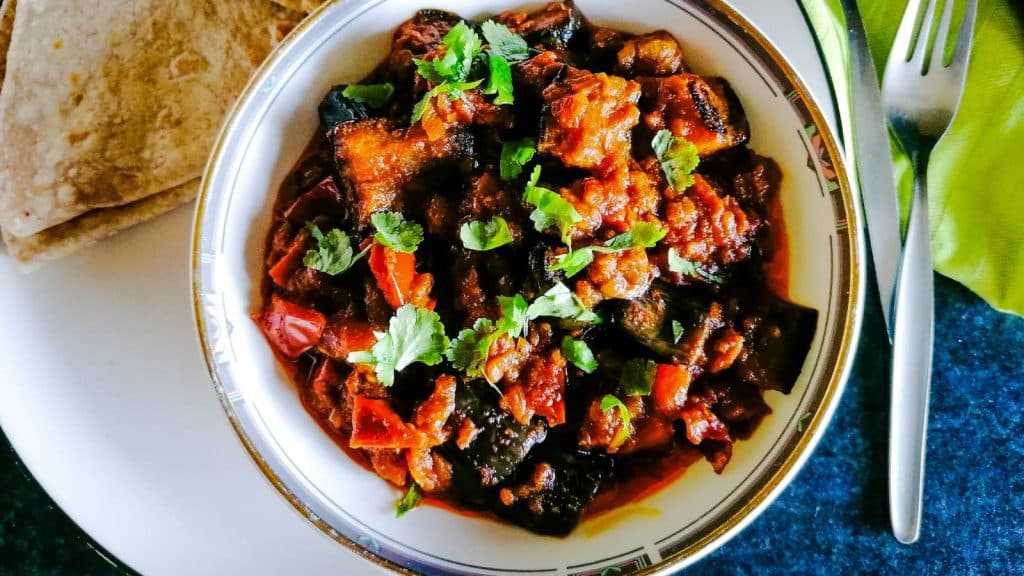 Eggplant curry.