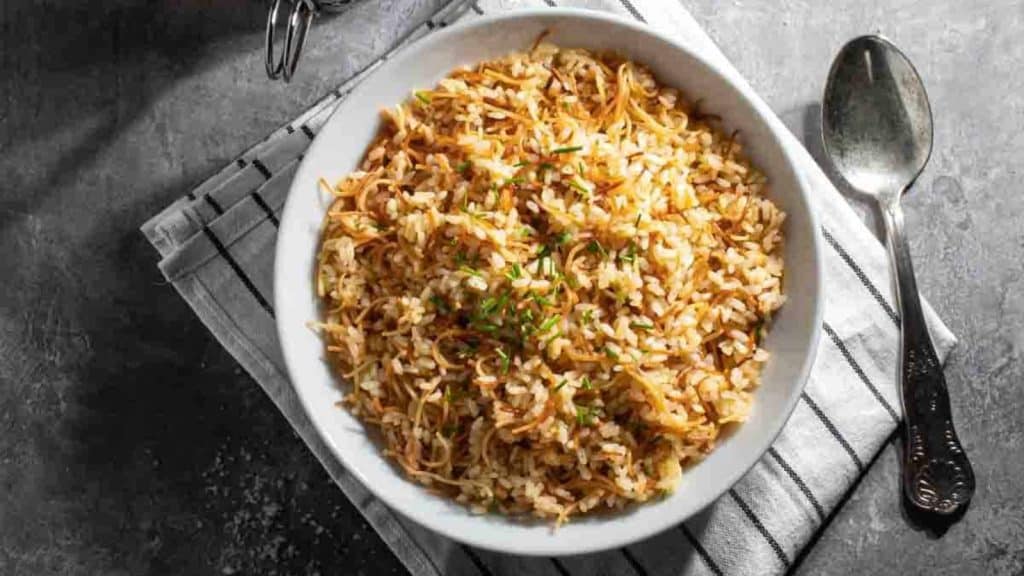 Egyptian rice with vermicelli.