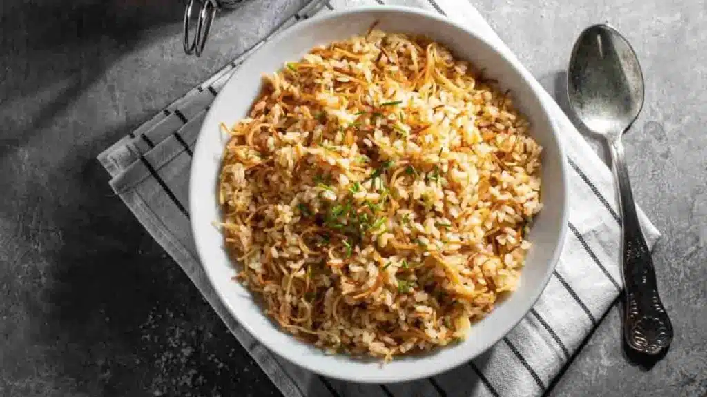 Egyptian rice with vermicelli.
