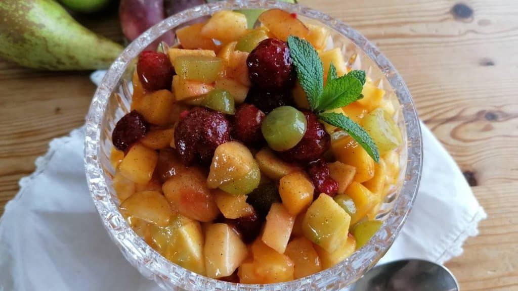 Fruit chaat.