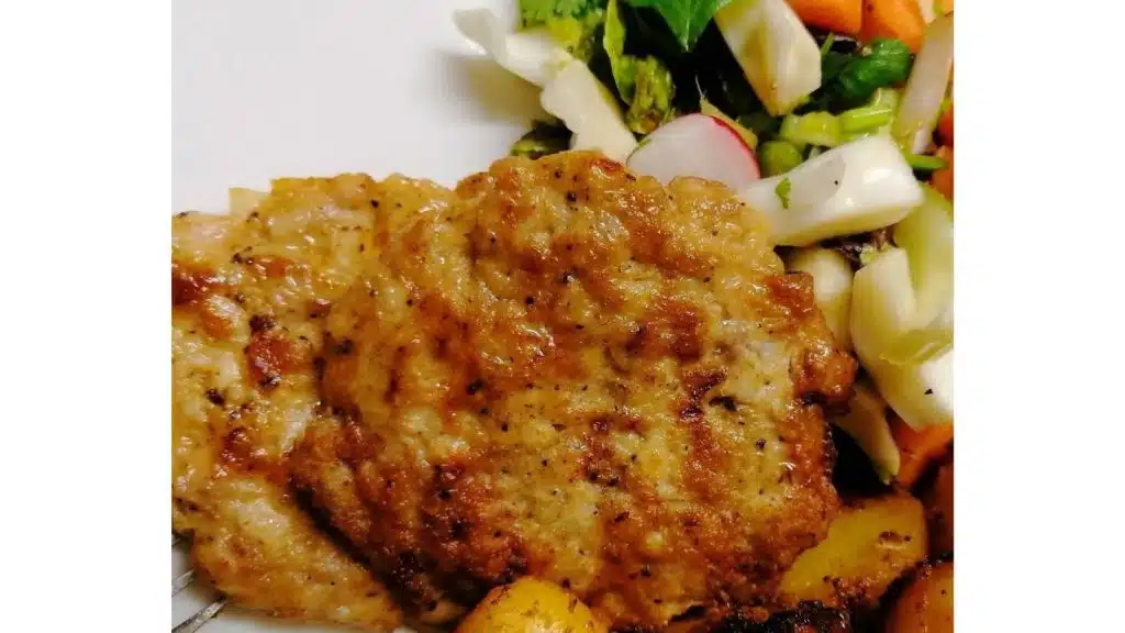 Ground chicken kebab.