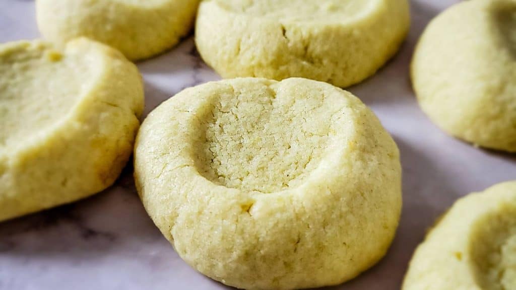 Lemon shortbread cookies.