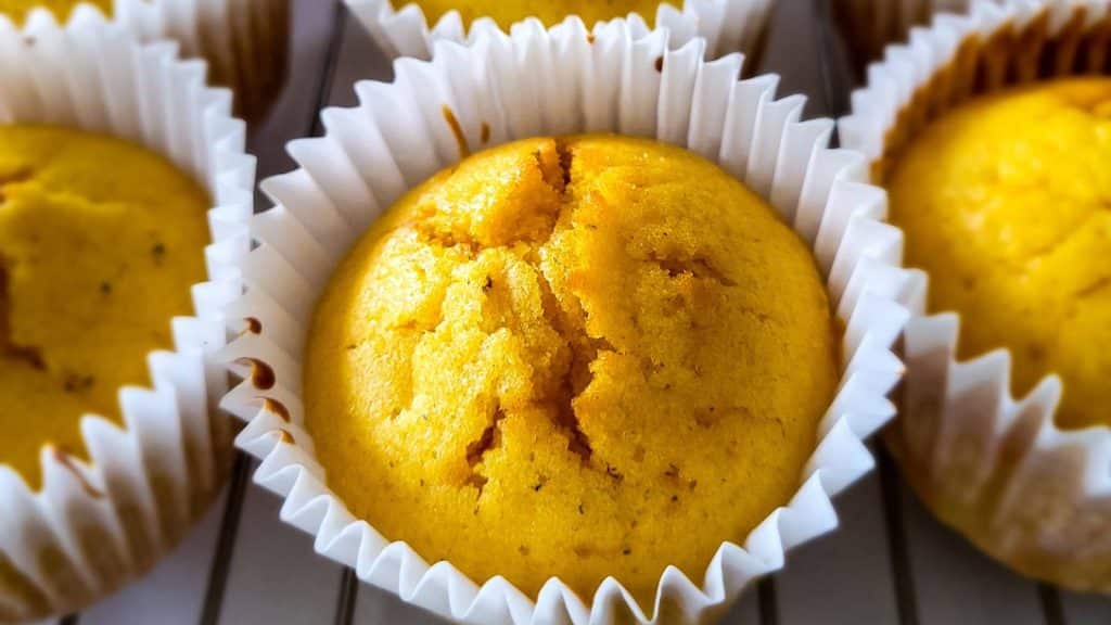 Orange cardamom muffins.