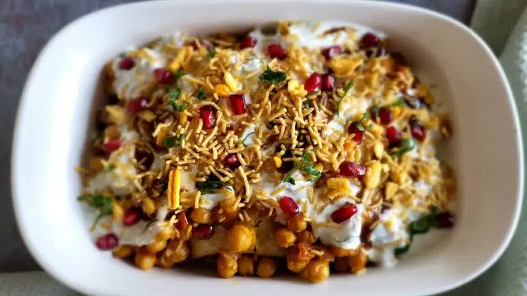 Samosa chaat.