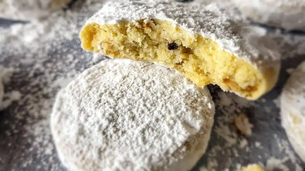 Kue Putri Salju, the Snow White butter cookies.