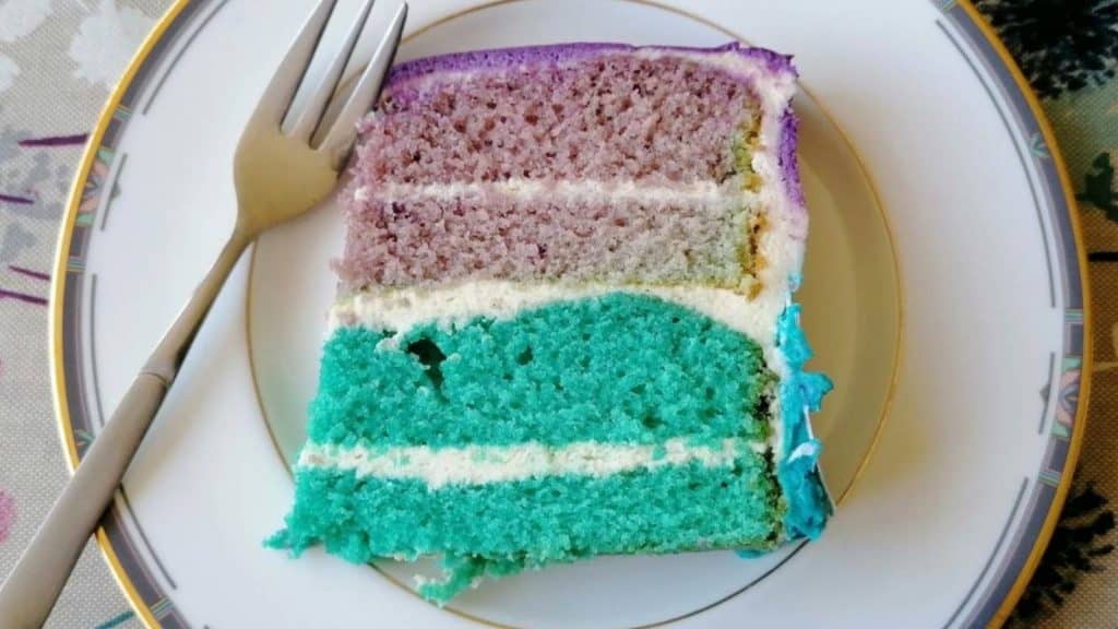 Vanilla velvet cake.