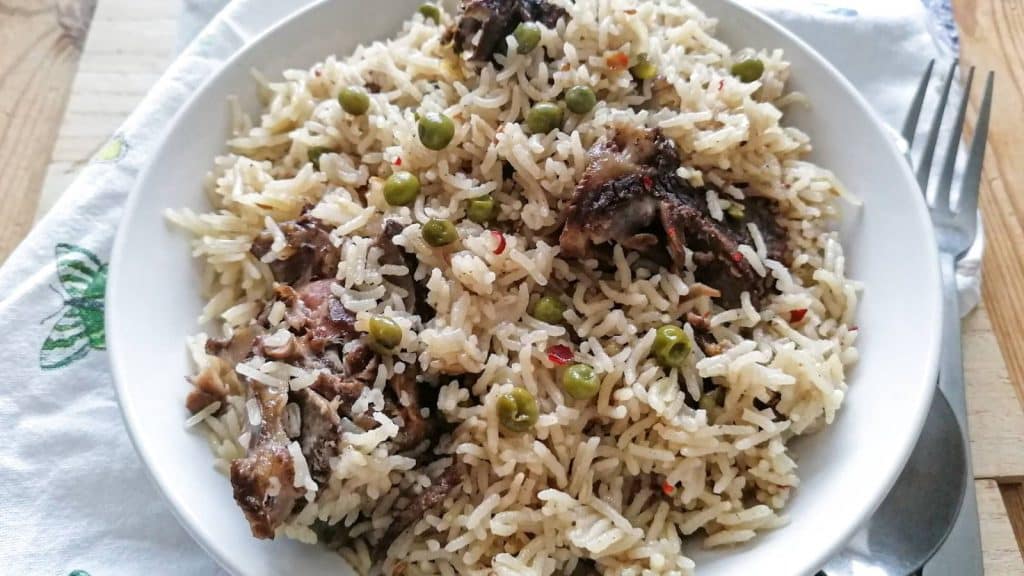 Yakhni Mutton Pulao Rice.