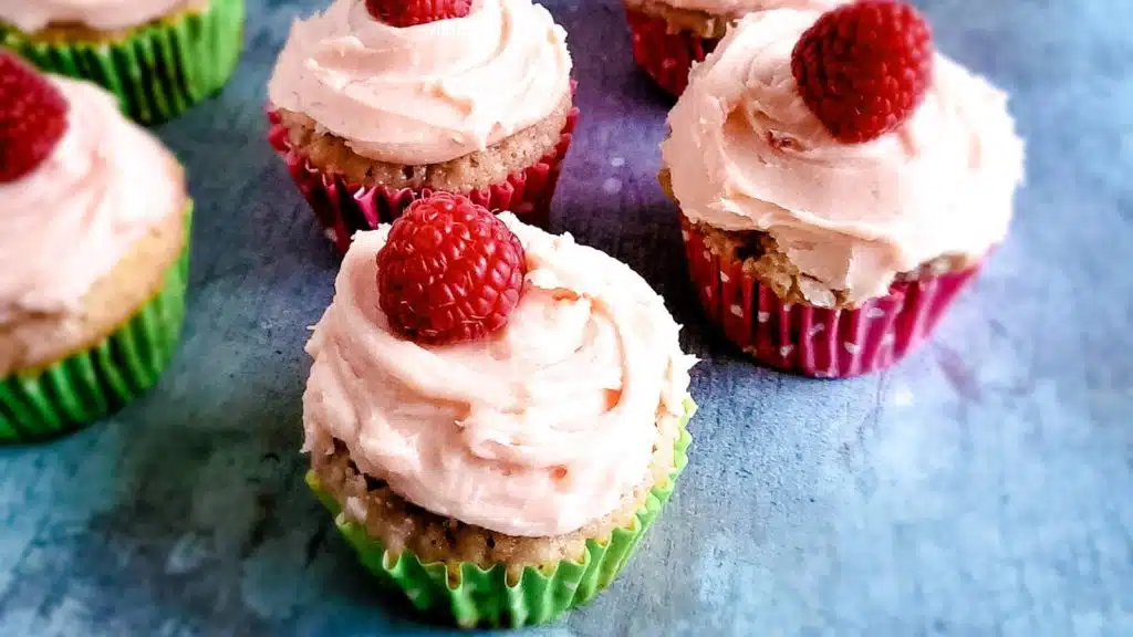 Raspberry Cupcakes.