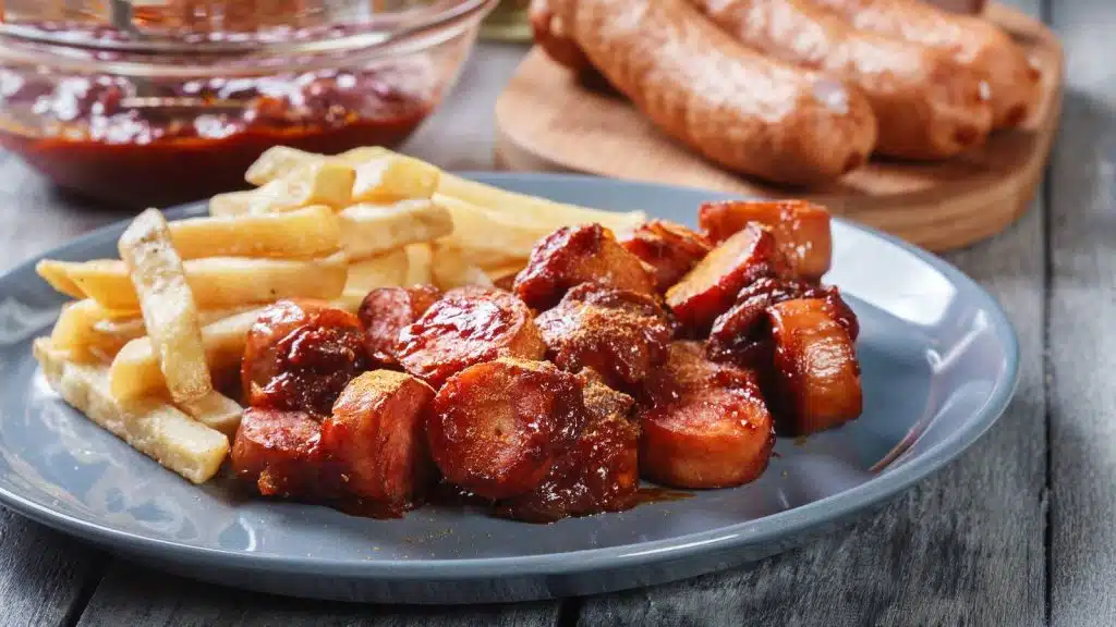 German Currywurst.