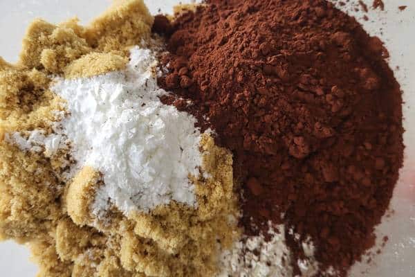 Muffin dry ingredients.