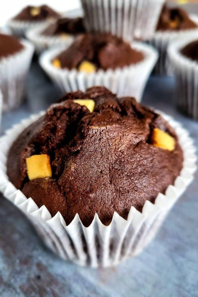 Chocolate muffins.