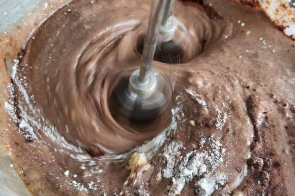 Chocolate muffin batter.