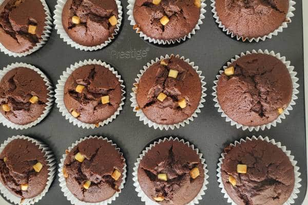 Muffins on the tin.