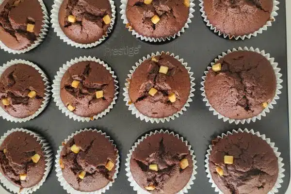 Muffins on the tin.
