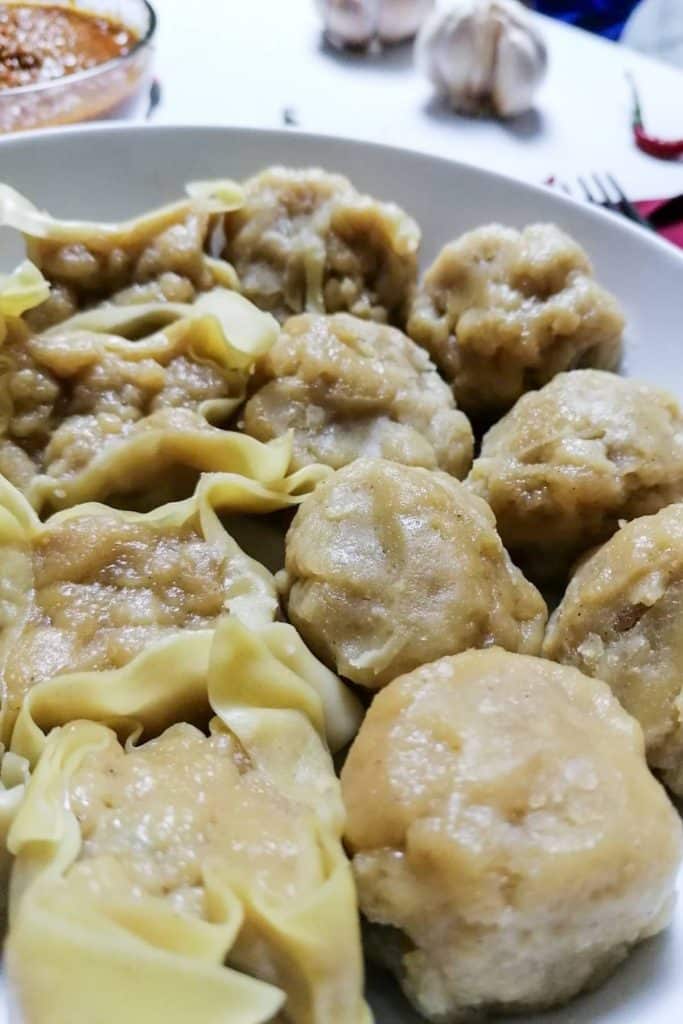 Indonesian Fish Dumplings Siomay.