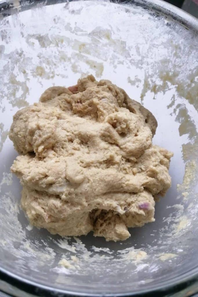 Fish dumpling mixture.