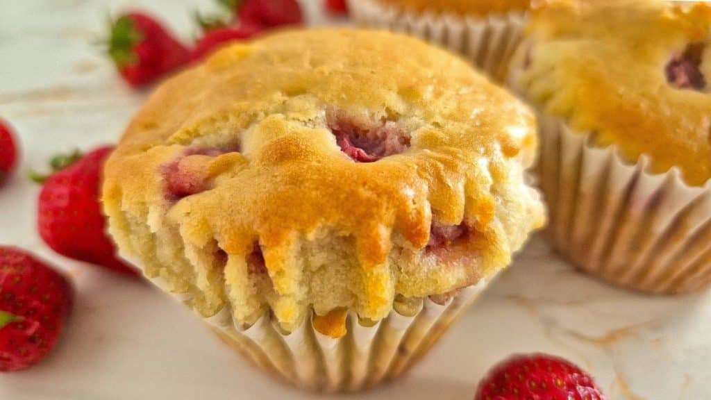 Strawberry muffins.